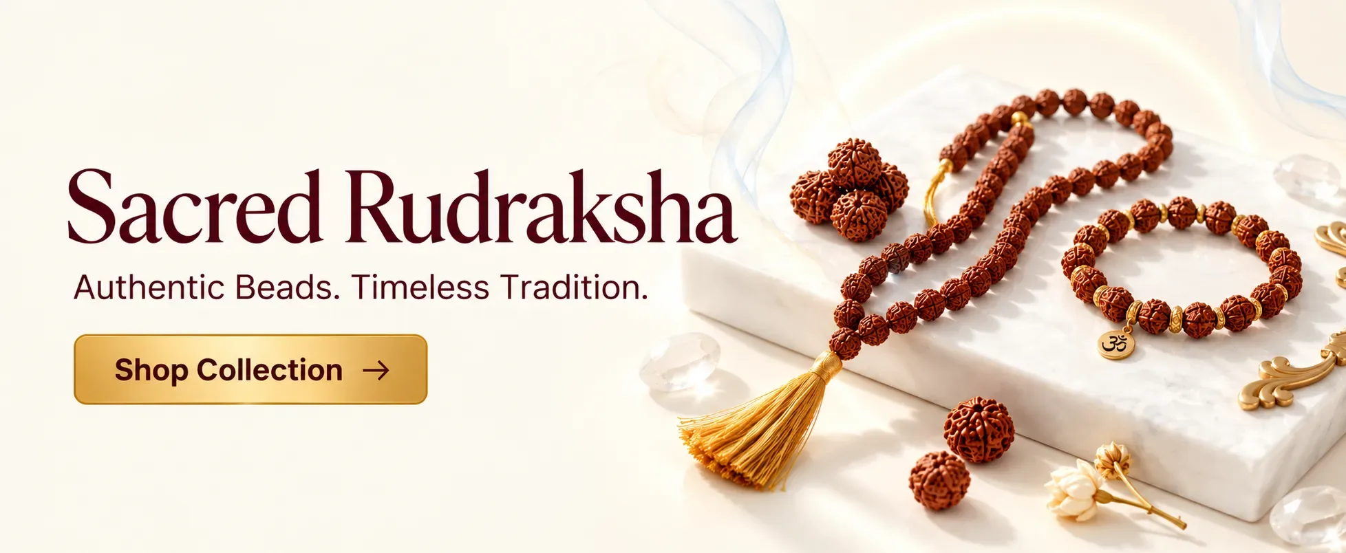 Sacred Rudraksha collection — original Nepali Rudraksha beads and malas