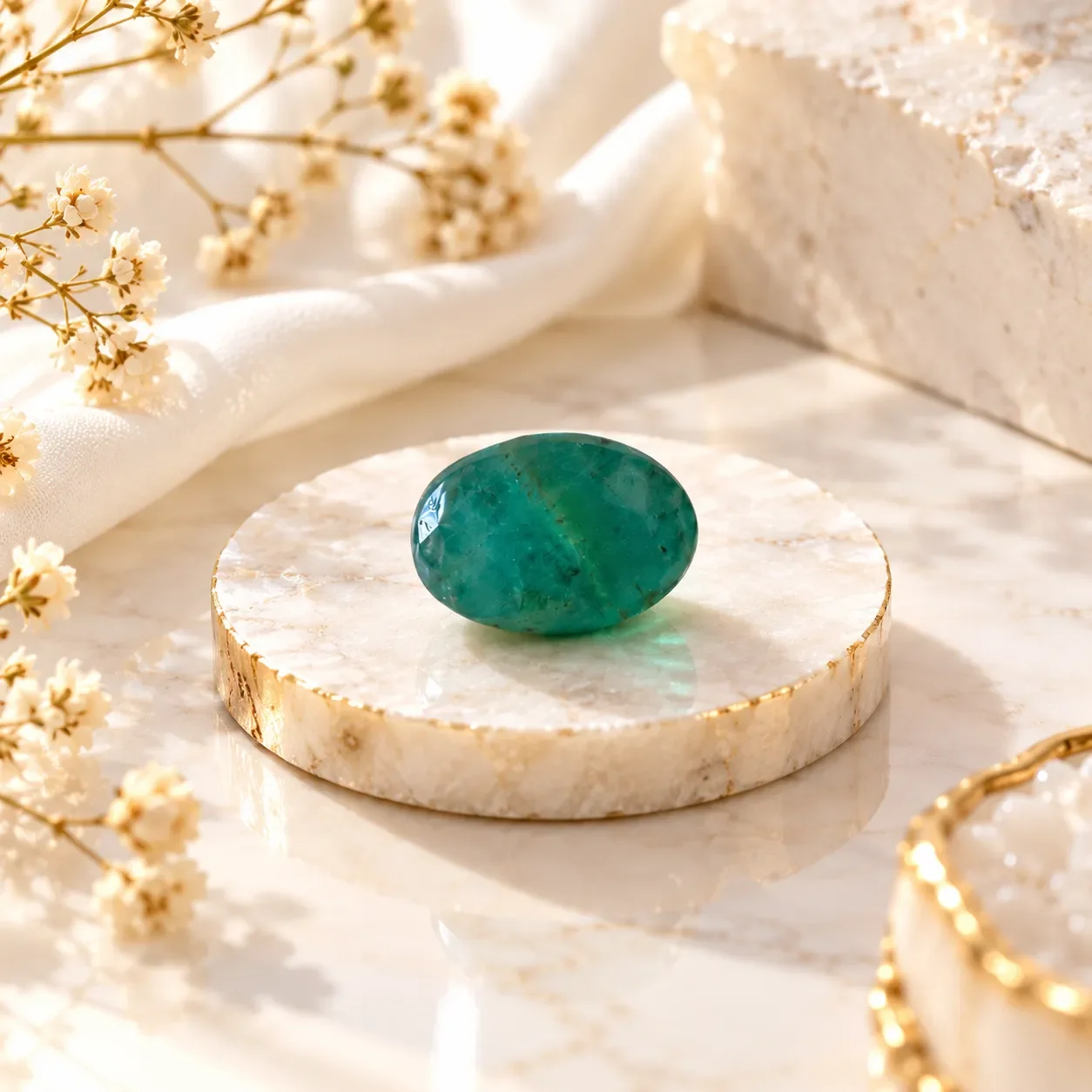 Emerald (Panna) Stone 6.75 Ratti – Oval (EM-05)