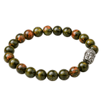 Unakite Jasper with Buddha Head
